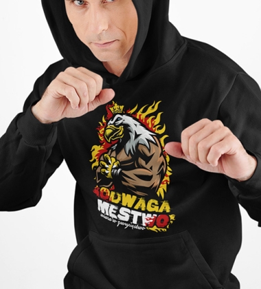 Bluza z kapturem ODWAGA MĘSTWO